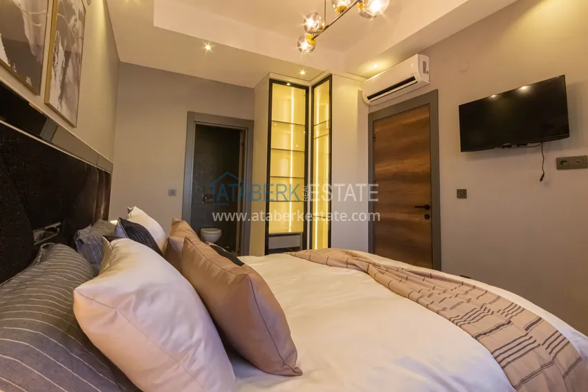 Purchase 2+1 apartment with designer furniture in Mahmutlar - resort complex, 550 m from the sea 16 