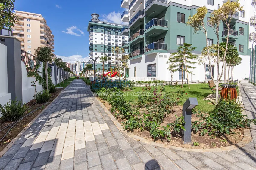 2+1 apartment with designer furniture in Mahmutlar - resort complex, 550 m from the sea 24 