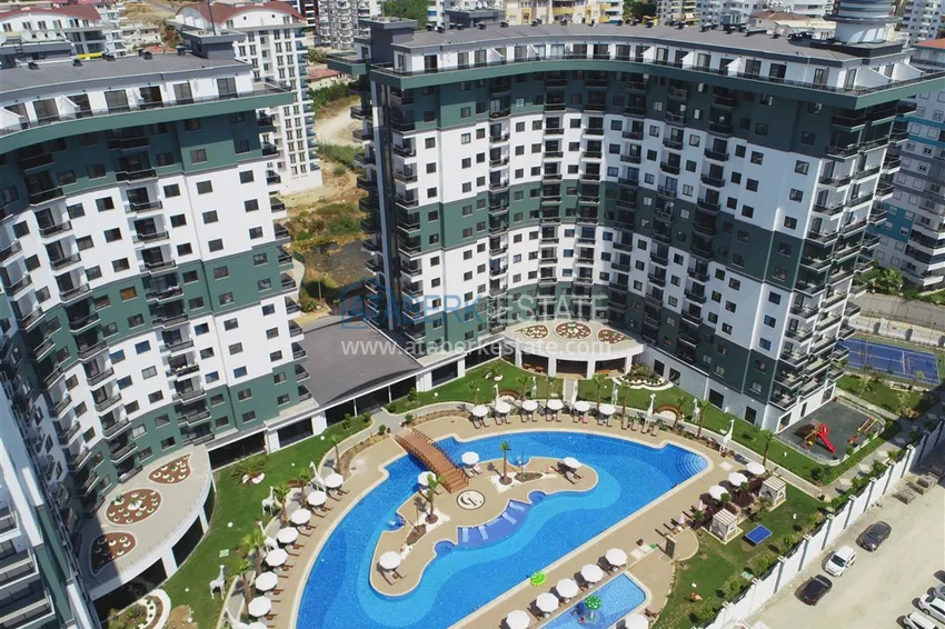 2+1 apartment with designer furniture in Mahmutlar - resort complex, 550 m from the sea 3 