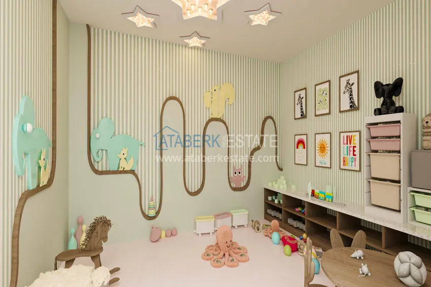 A new project from a developer in the center of Alanya, Cleopatra district - 175 meters 10 