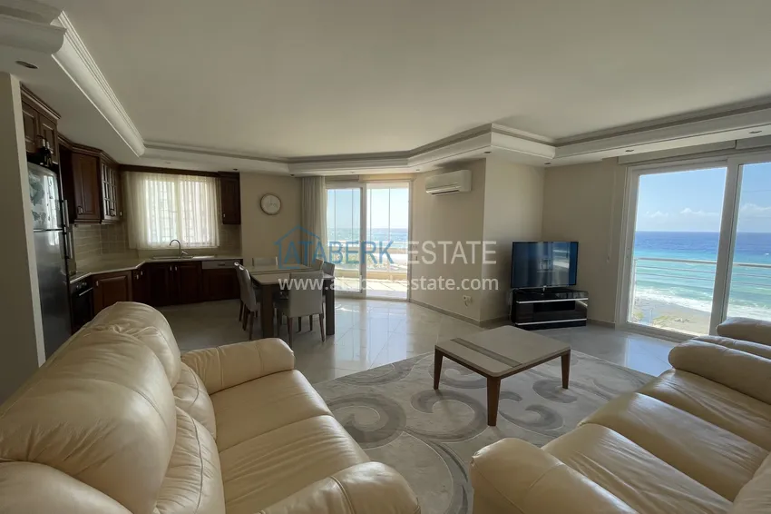 Apartment 2+1 in Mahmutlar on the first line — furnished and with direct sea views 1 