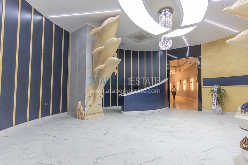 2+1 apartment with designer furniture in Mahmutlar - resort complex, 550 m from the sea 43 