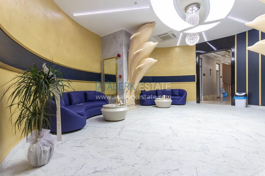 2+1 apartment with designer furniture in Mahmutlar - resort complex, 550 m from the sea 44 