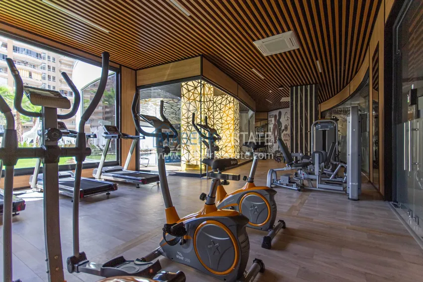 2+1 apartment with designer furniture in Mahmutlar - resort complex, 550 m from the sea 45 