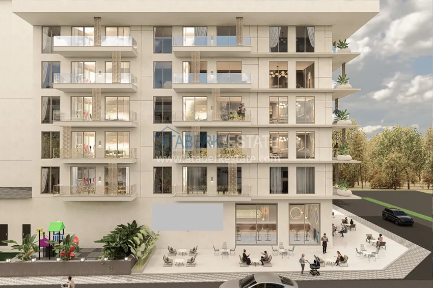 A new project from a developer in the center of Alanya, Cleopatra district - 175 meters 5 