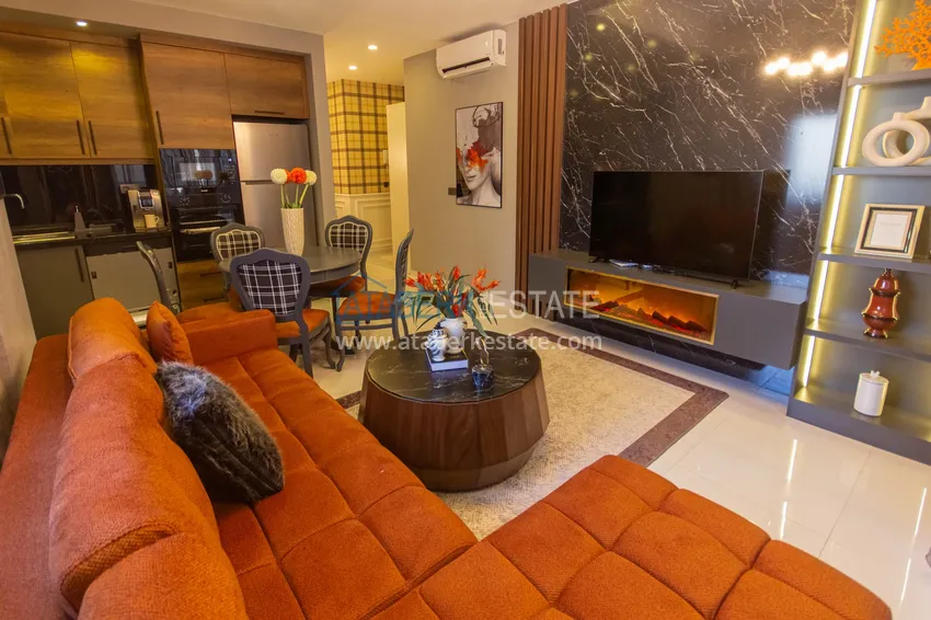 Purchase 2+1 apartment with designer furniture in Mahmutlar - resort complex, 550 m from the sea 5 