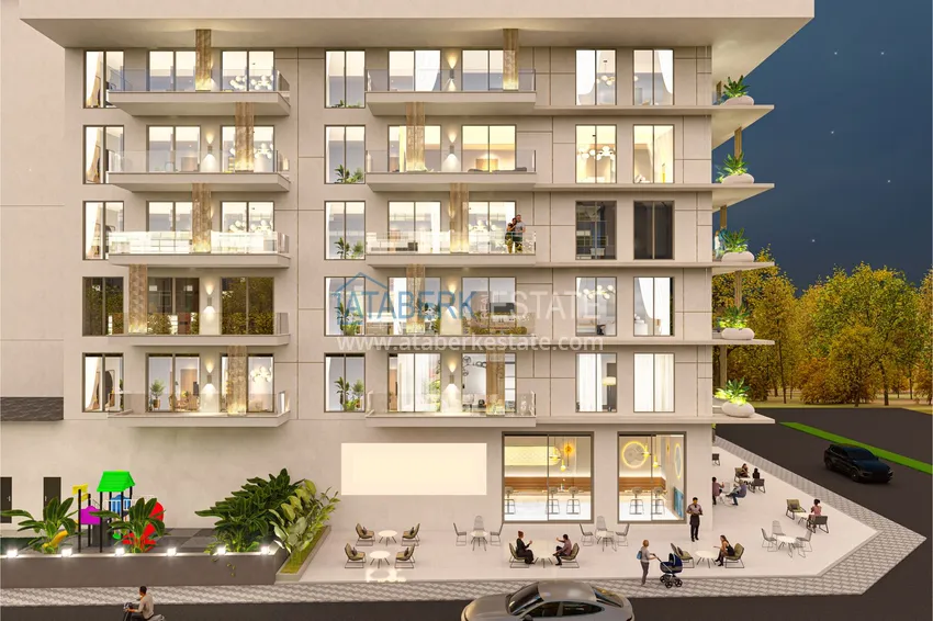 A new project from a developer in the center of Alanya, Cleopatra district - 175 meters 6 