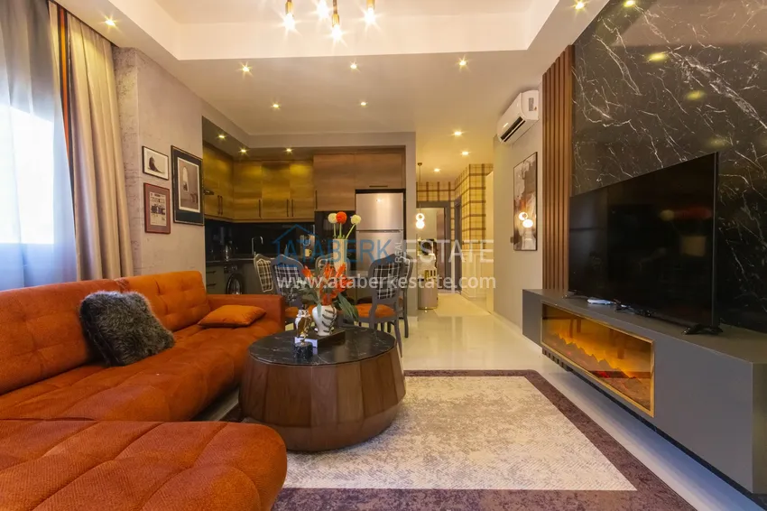 Purchase 2+1 apartment with designer furniture in Mahmutlar - resort complex, 550 m from the sea 6 