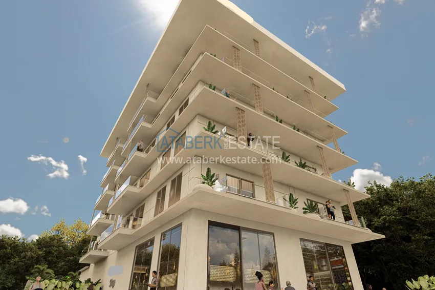 A new project from a developer in the center of Alanya, Cleopatra district - 175 meters 7 