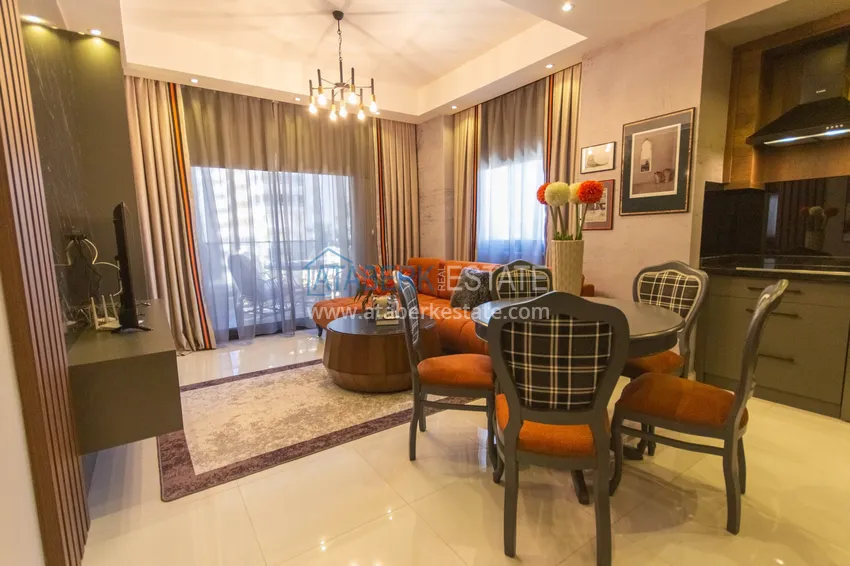 Purchase 2+1 apartment with designer furniture in Mahmutlar - resort complex, 550 m from the sea 9 