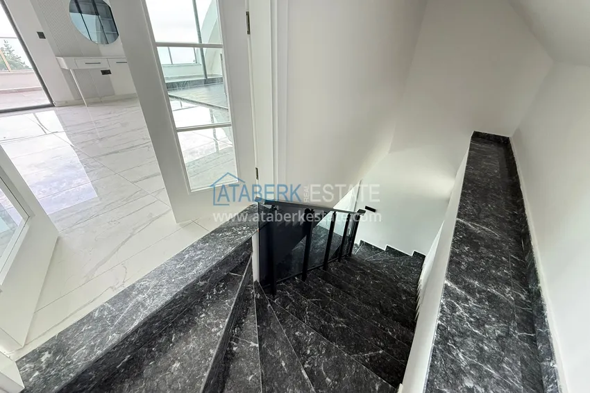 Purchase 4+1 triplex villa in Kargicak - private cottage complex 14 