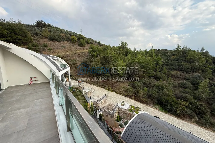 Purchase 4+1 triplex villa in Kargicak - private cottage complex 37 