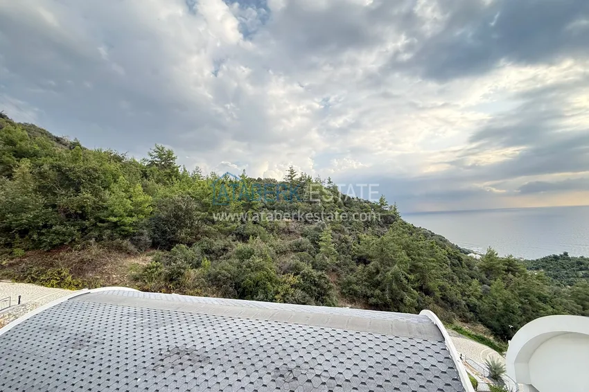 Purchase 4+1 triplex villa in Kargicak - private cottage complex 38 