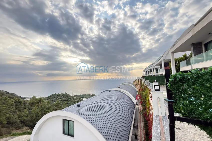 Purchase 4+1 triplex villa in Kargicak - private cottage complex 39 