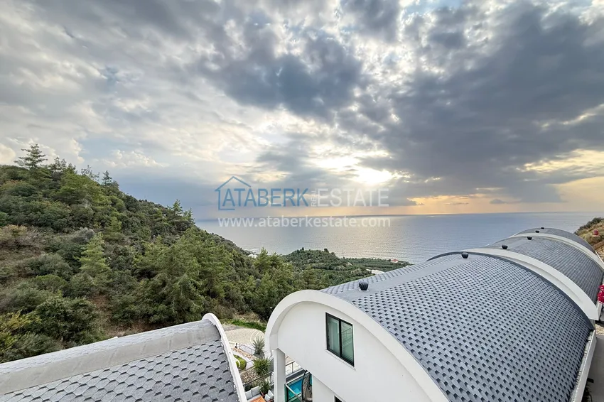 Purchase 4+1 triplex villa in Kargicak - private cottage complex 40 