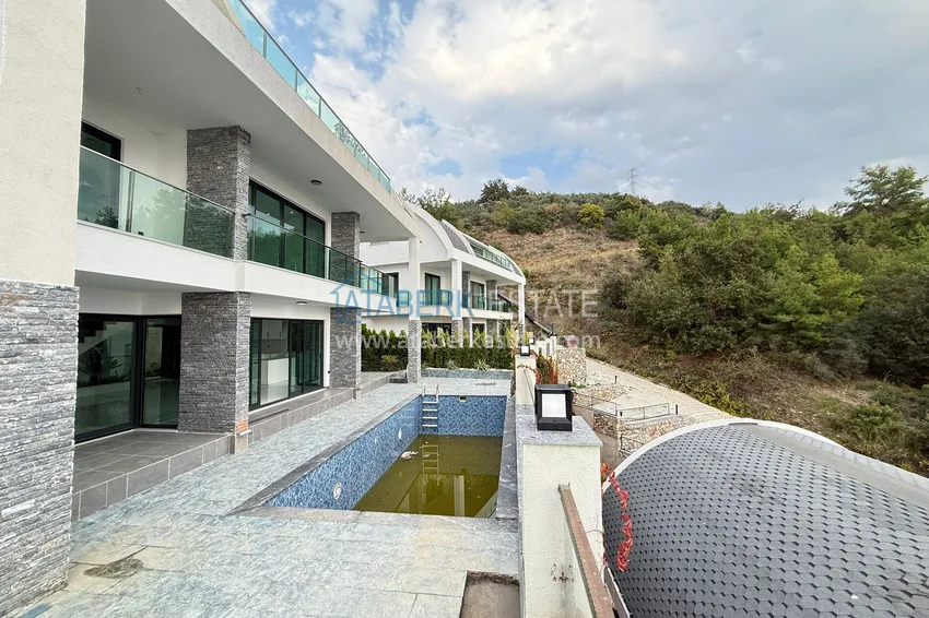 4+1 triplex villa in Kargicak - private cottage complex 6 