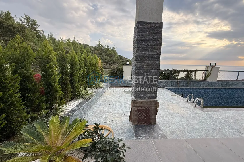 4+1 triplex villa in Kargicak - private cottage complex 8 