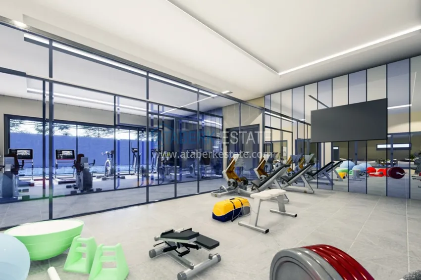 Apartment 1+1 75 m2 furnished in Alanya Kestel district - premium complex by the sea 16 