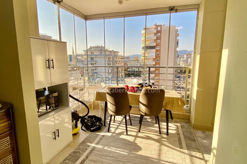 Purchase 2+1 apartment with sea view in the center of Mahmutlar — furniture, separate kitchen and glazed balcony 18 