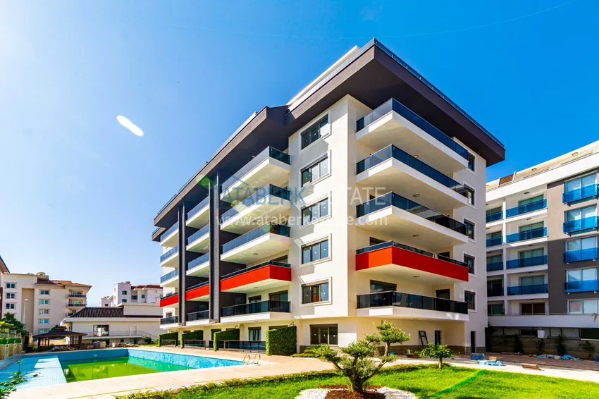Apartment 1+1 75 m2 furnished in Alanya Kestel district - premium complex by the sea 1 