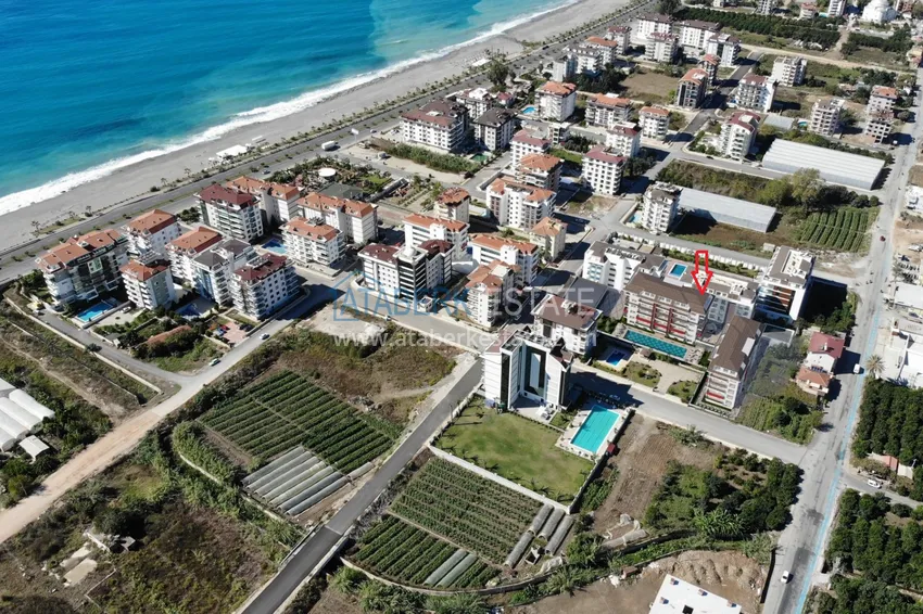 Apartment 1+1 75 m2 furnished in Alanya Kestel district - premium complex by the sea 2 