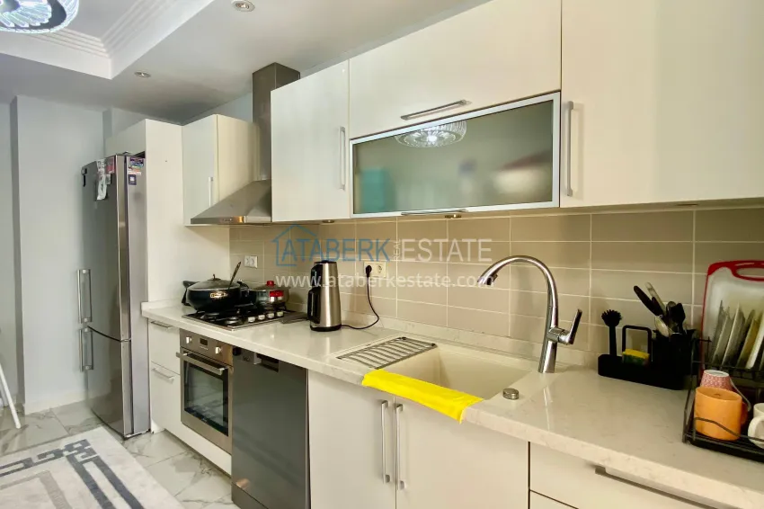 Purchase 2+1 apartment with sea view in the center of Mahmutlar — furniture, separate kitchen and glazed balcony 5 