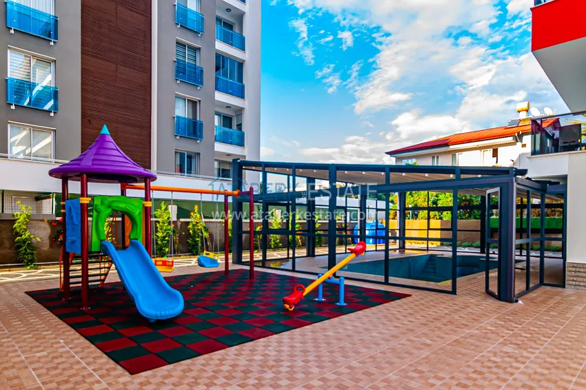 Apartment 1+1 75 m2 furnished in Alanya Kestel district - premium complex by the sea 9 