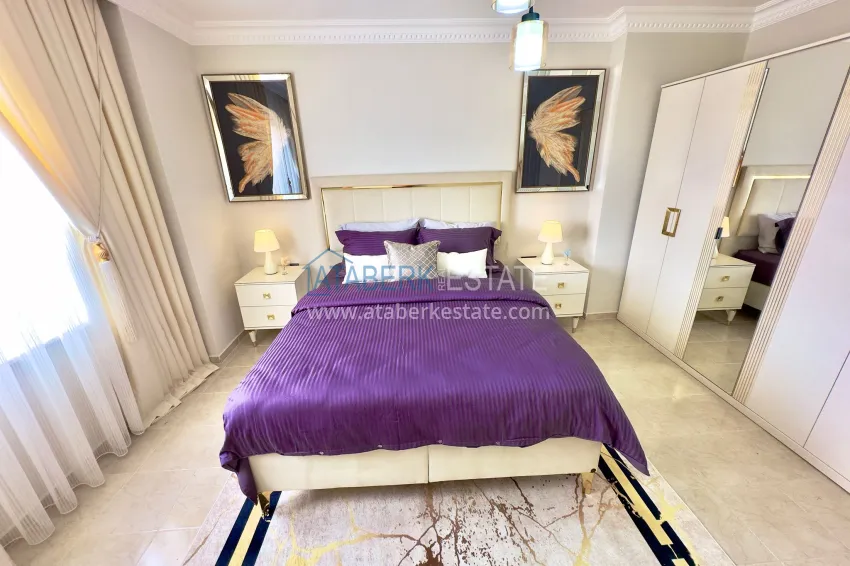 Purchase 2+1 apartment with sea view and separate kitchen - 200 meters from the sea, Mahmutlar district 12 