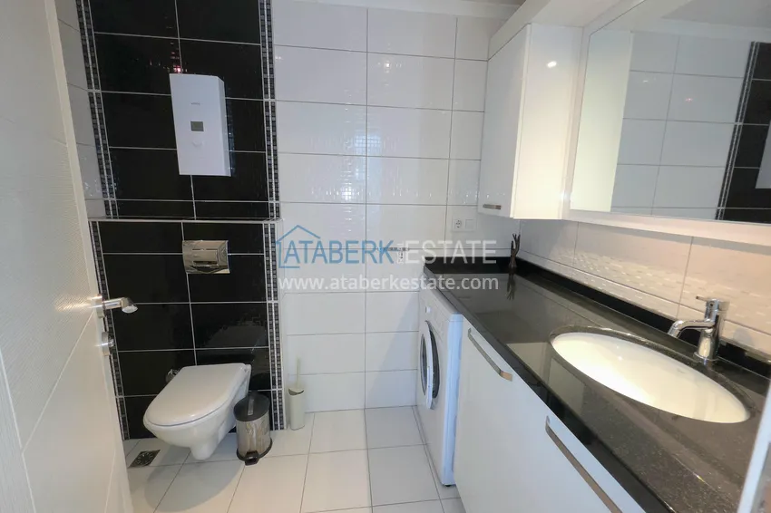 Purchase 3+1 single-level apartment with furniture in Oba, Alanya 15