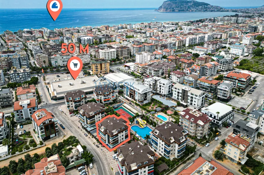 Spacious 3+1 furnished apartment in Oba, Alanya 3 