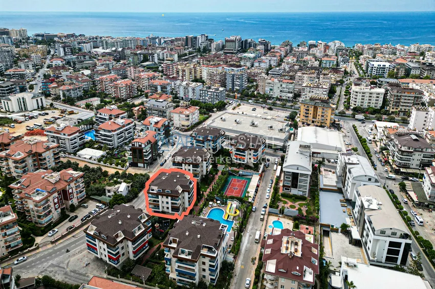 3+1 single-level apartment with furniture in Oba, Alanya 4