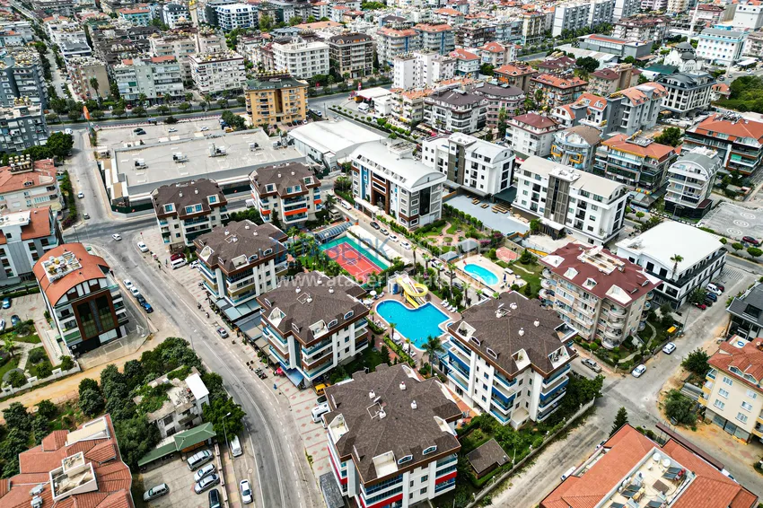 3+1 single-level apartment with furniture in Oba, Alanya 5