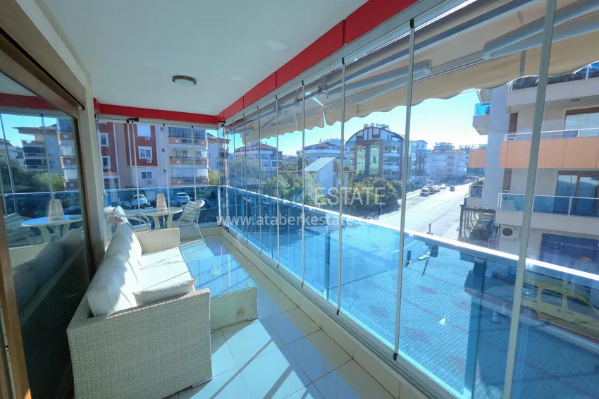 Purchase 3+1 single-level apartment with furniture in Oba, Alanya 8