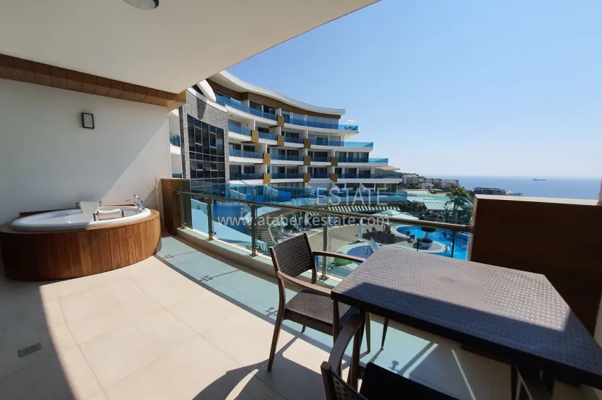 Purchase 1+1 apartment with sea view in Konakli, Alanya - resort-style residence 10 