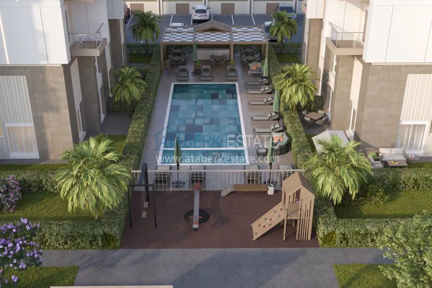 A new residential project in Antalya at the excavation stage - Kepez district, Altinova 10 