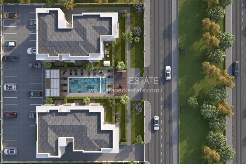 A new residential project in Antalya at the excavation stage - Kepez district, Altinova 14 