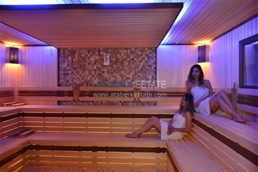 1+1 apartment with sea view in Konakli, Alanya - resort-style residence 33 