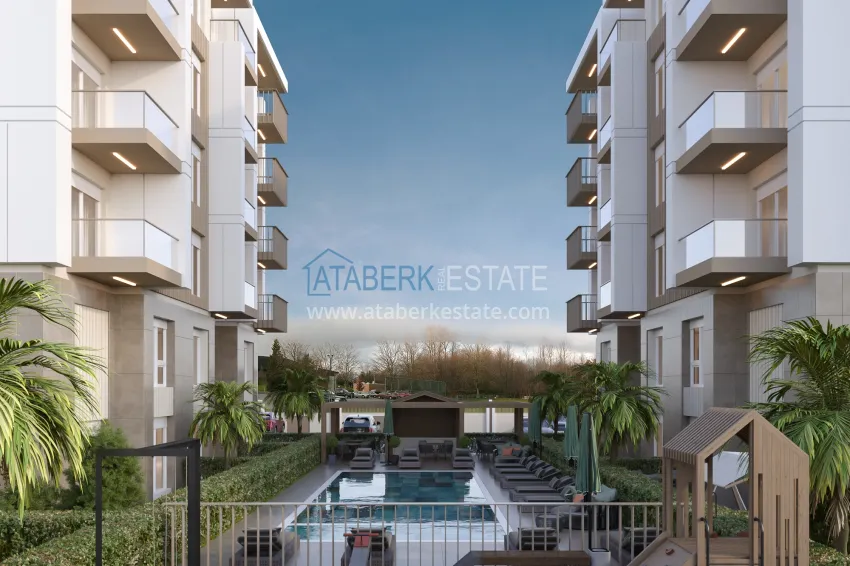 A new residential project in Antalya at the excavation stage - Kepez district, Altinova 5 