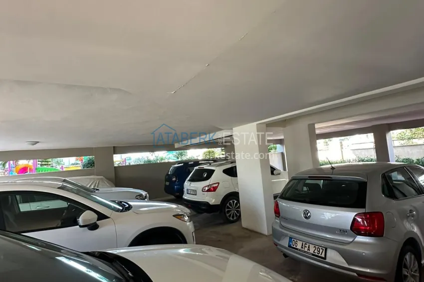 1+1 apartment with furniture and sea view - Kestel district, first coastal 12