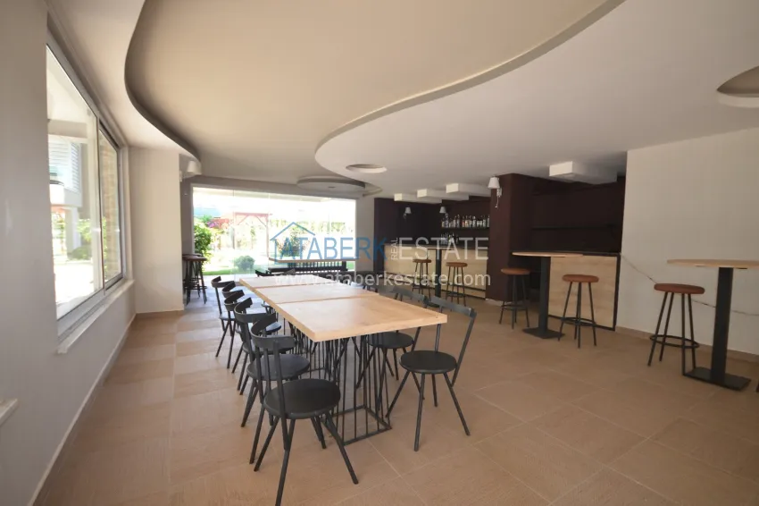 1+1 apartment with furniture and sea view - Kestel district, first coastal 19