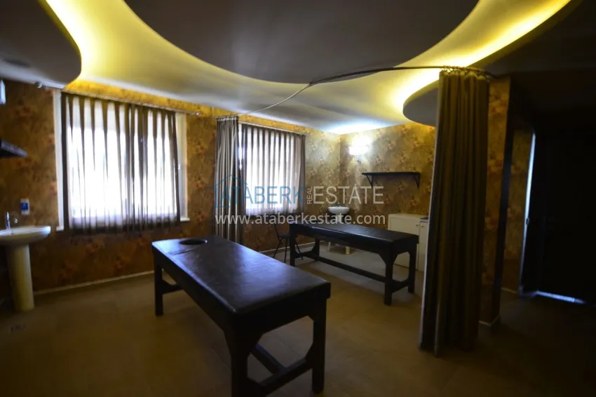 1+1 apartment with furniture and sea view - Kestel district, first coastal 27