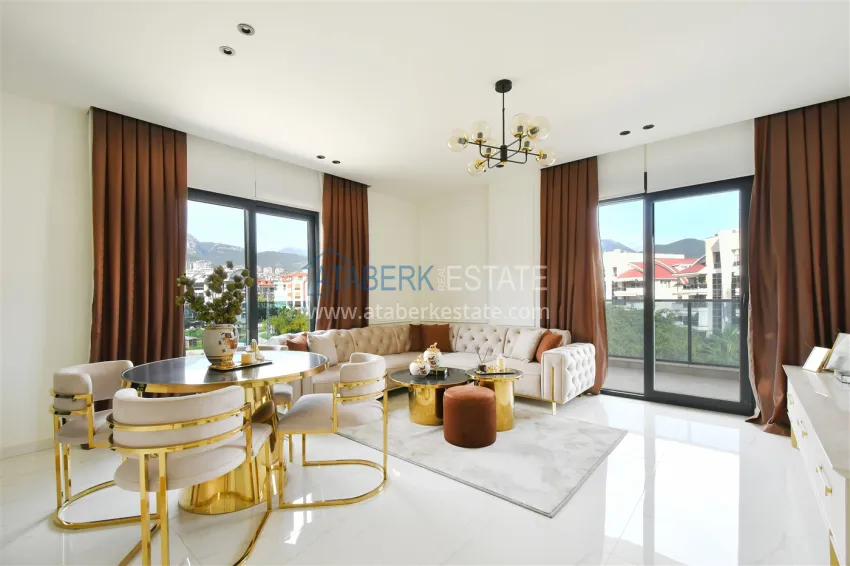 Purchase Furnished 2+1 apartment in Oba, Alanya - suitable for a residence permit 3 
