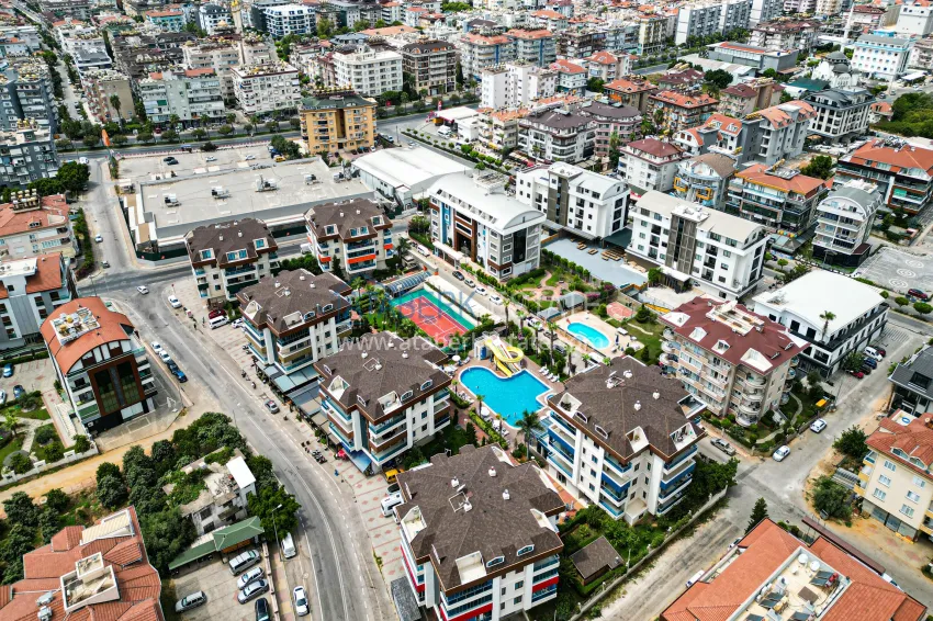 Apartment 1+1 with furniture in Alanya Oba district - suitable for a residence permit 5 