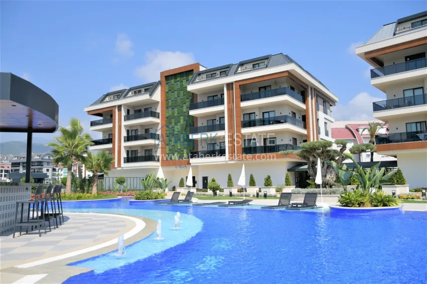 Furnished 2+1 apartment in Oba, Alanya - suitable for a residence permit 6 