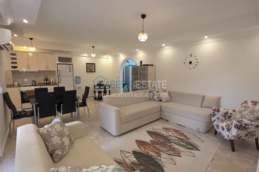 Purchase 2+1 apartment with furniture and access to the garden in the Avsallar area 10