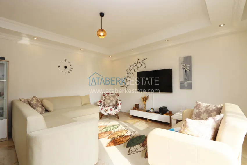 Purchase 2+1 apartment with furniture and access to the garden in the Avsallar area 12