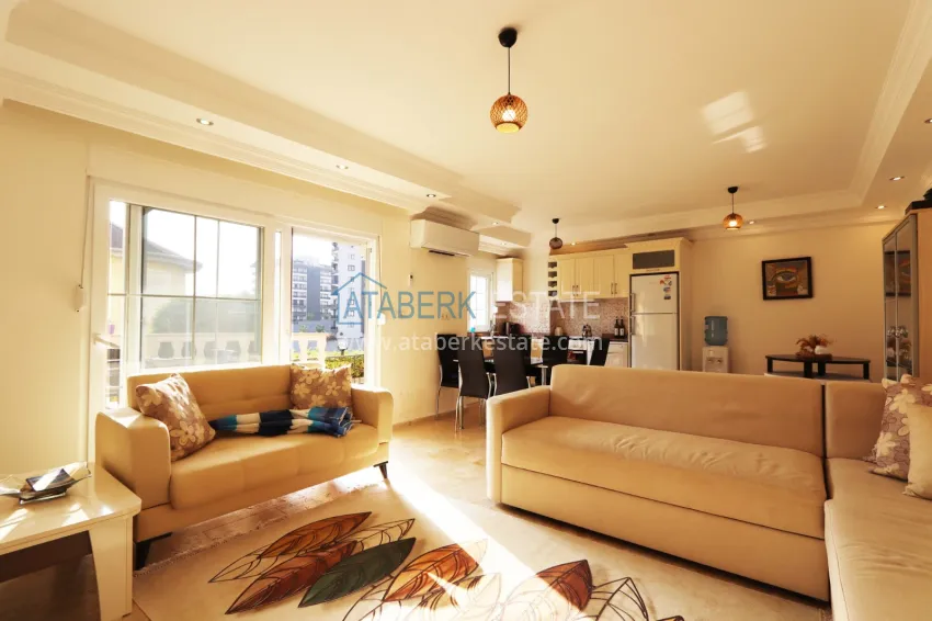 Purchase 2+1 apartment with furniture and access to the garden in the Avsallar area 14