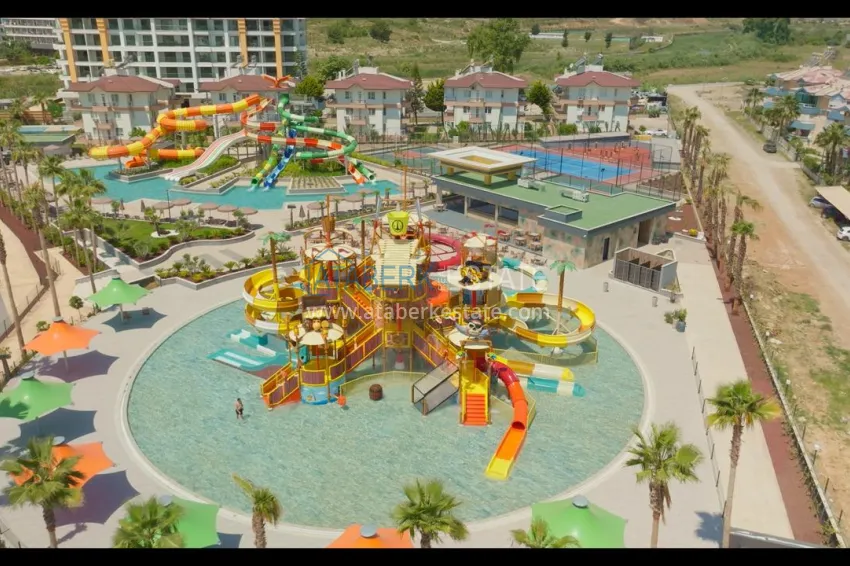 Apartment for rent in Alanya, Turkler district — two-bedroom furnished in the luxury resort complex I4 29 