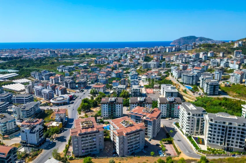 3+1 single-level apartment in Oba, Alanya - real estate for residence permit and citizenship 2