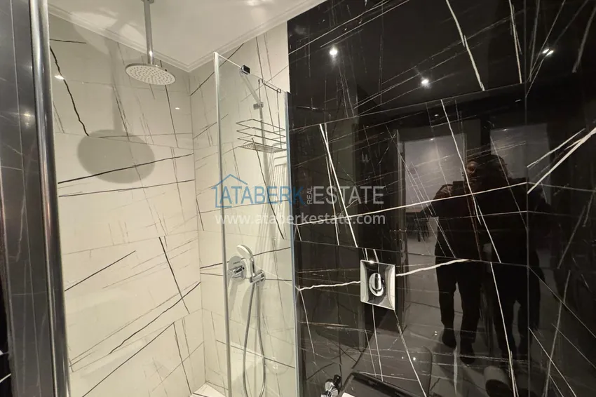 Purchase 1+1 apartment with sea view in a complex on the beachfront in the Oba area 9 